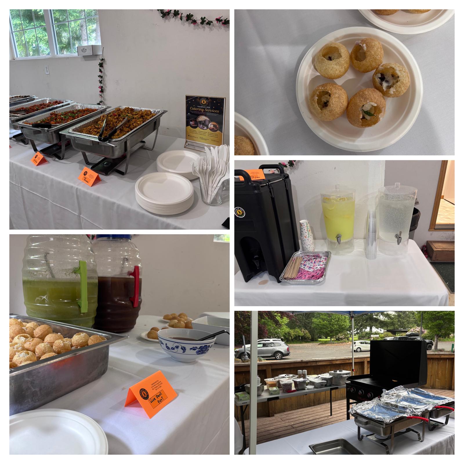 Live Pani Puri and Live Dosa Stations @ Mt.Hood: